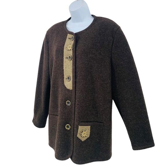 Petressa Sportive Tracht Vintage Wool Jacket Sz.44=14/XL - Picture 2 of 13
